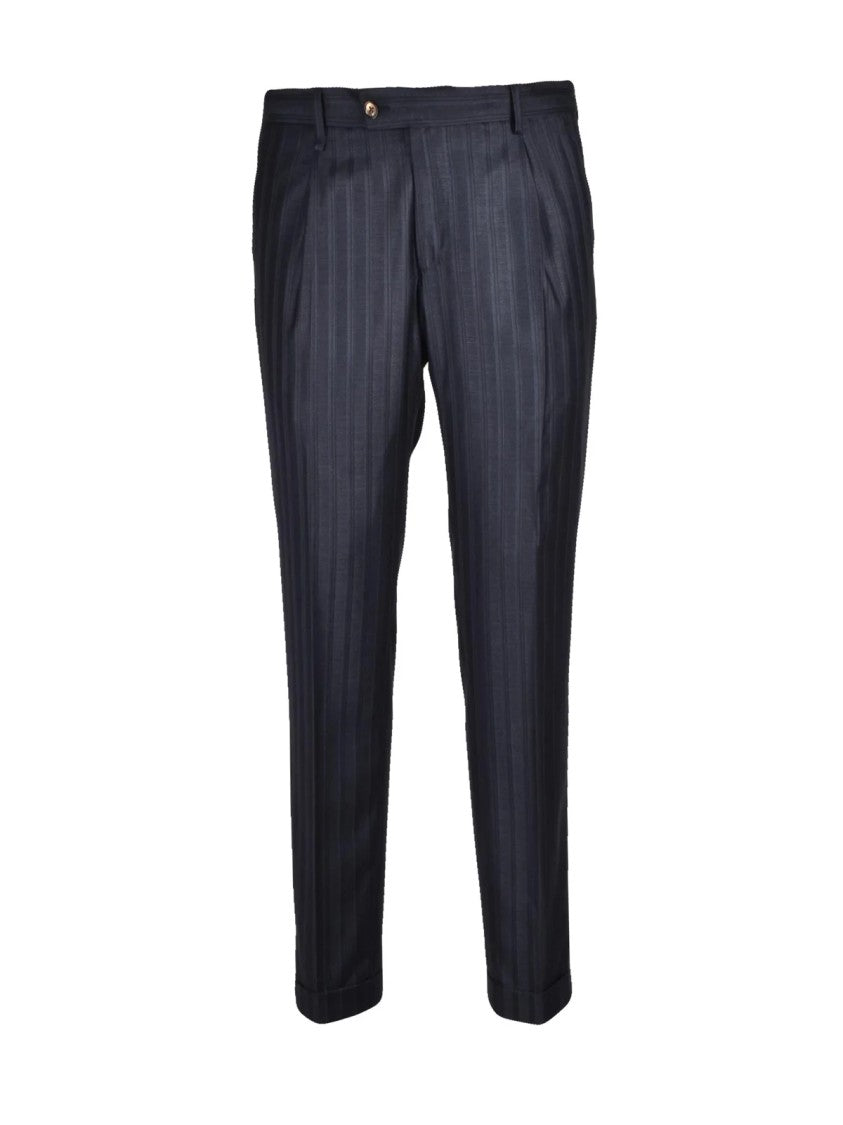 Lab 001 Grey Polyester-Viscose Double-Breasted Formal Suit