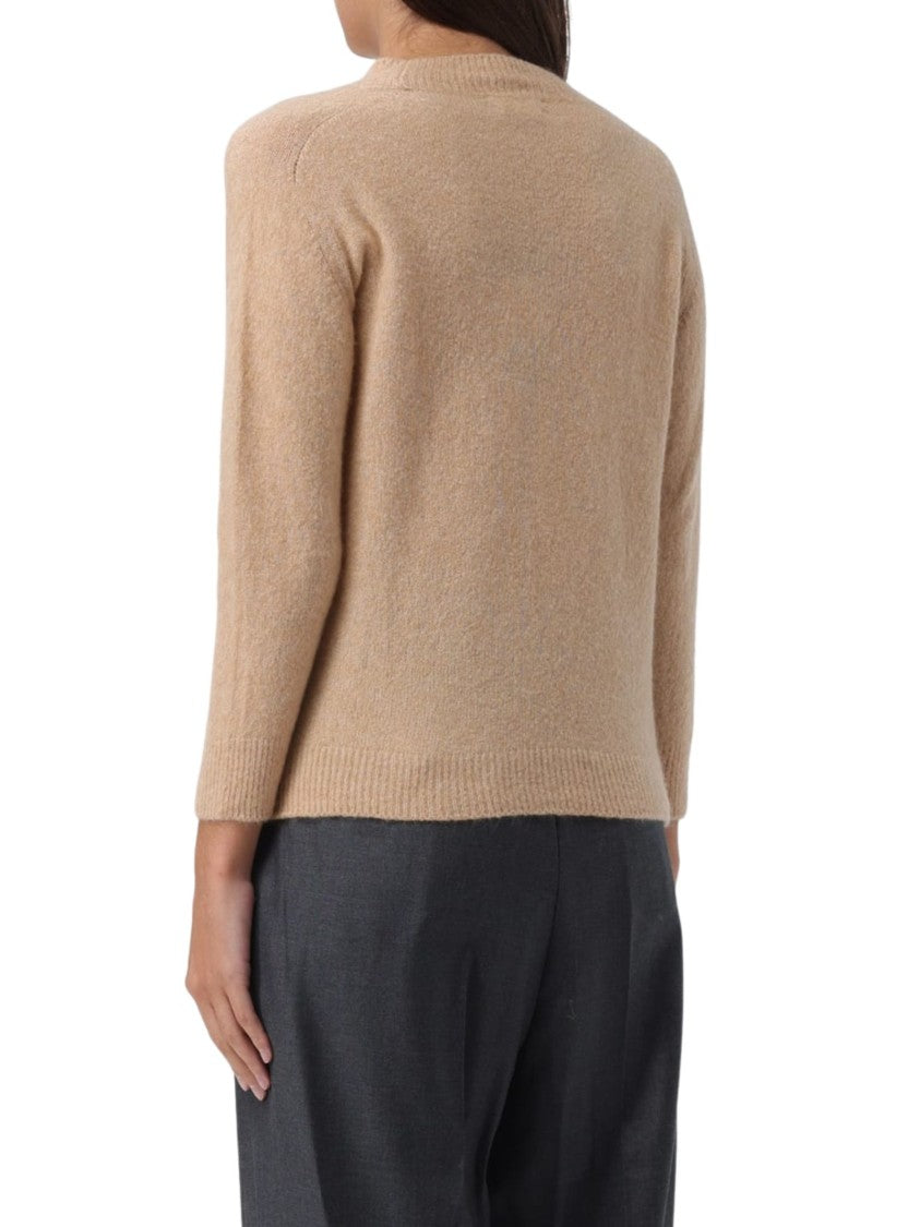 Roberto Collina Cashmere Blend Sweater High Neckline Ribbed