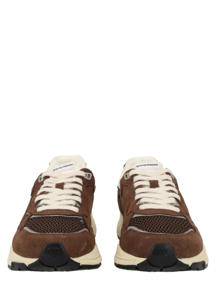 Autry Hyperway Low Suede Mesh Low-Top Sneakers