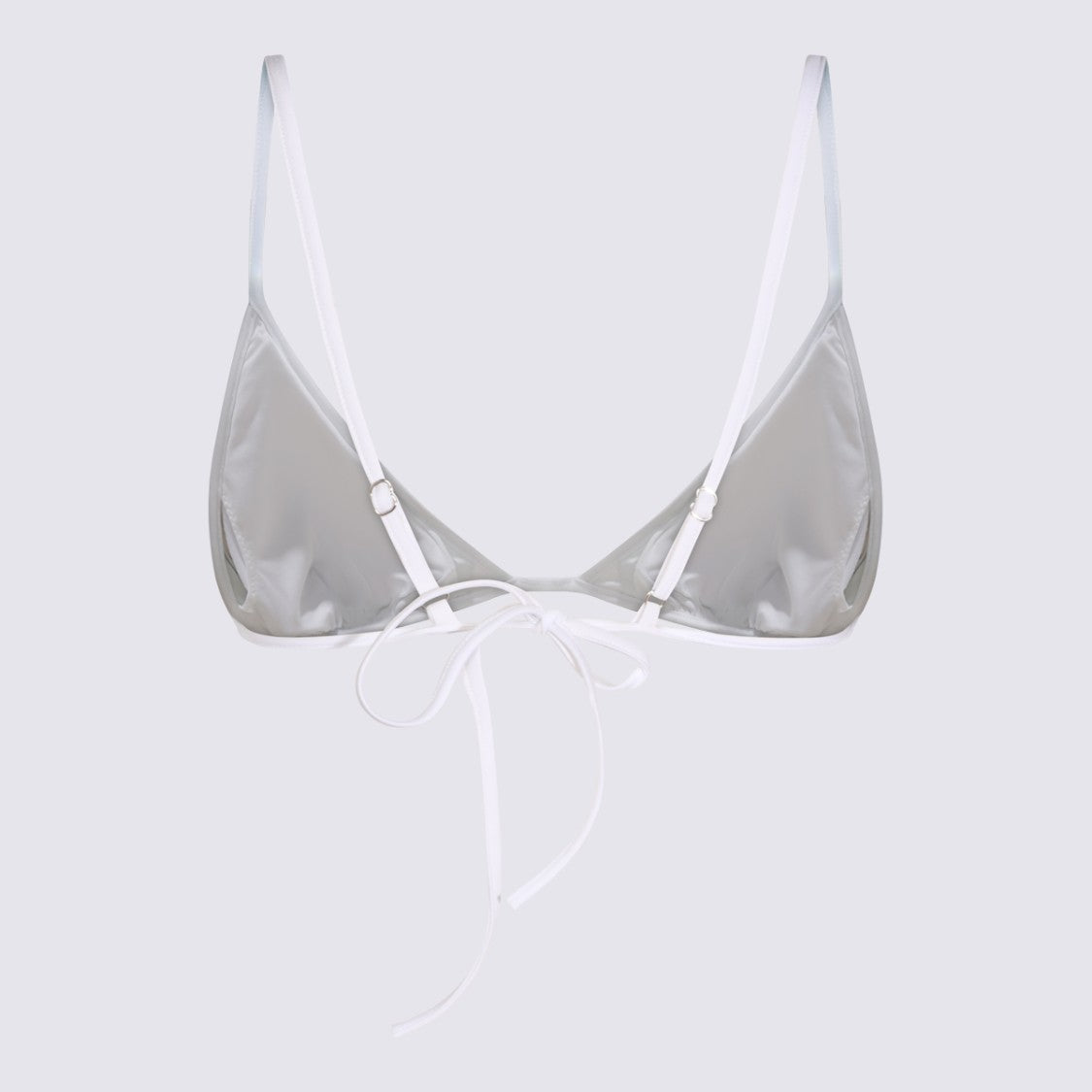 Emilio Pucci Triangle Bikini Top With Wavy Pattern And Adjustable Straps