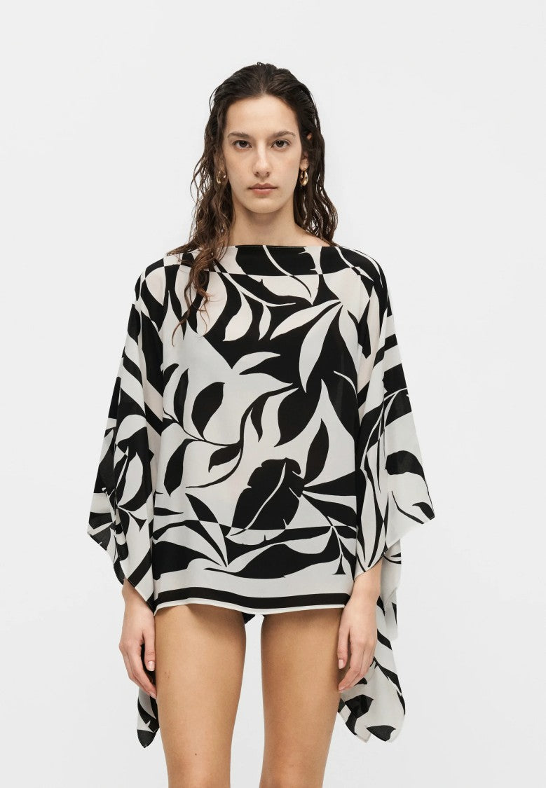 Max Mara Asymmetrical Hem Tunic With Flowing Sleeves