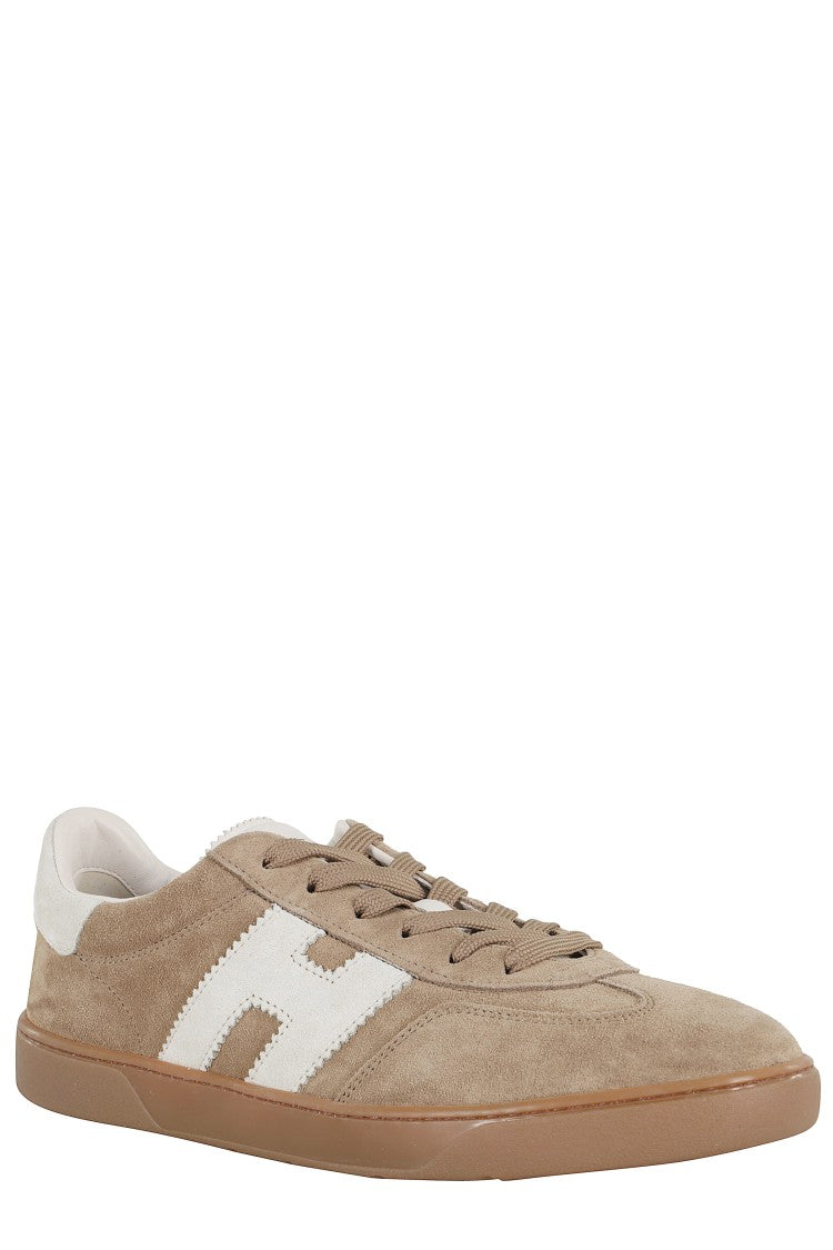 Hogan H327 Lace-Up Sneakers With Contrasting Logo