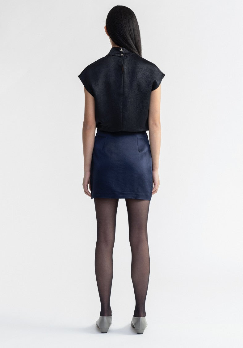 Aeron Stella - Heavy Satin Mini Skirt