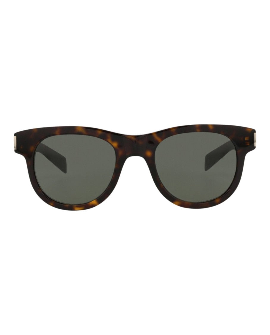Saint Laurent Round-Frame Recycled Acetate Sunglasses