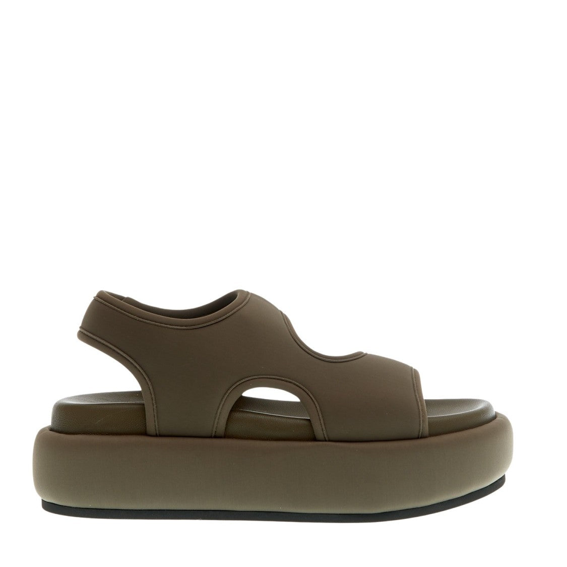 Strategia Green Neoprene Wedge Sandal