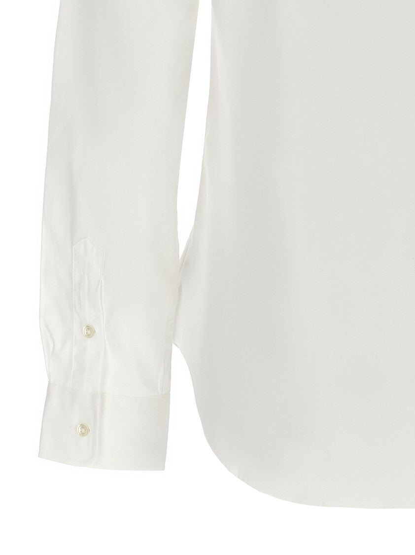Polo Ralph Lauren Slim-Fit Cotton Poplin Shirt With Logo Embroidery