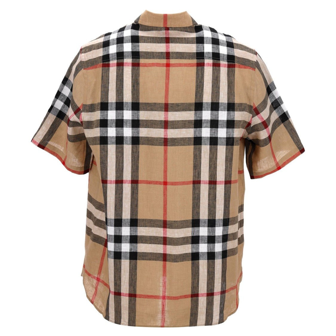 Burberry Short-Sleeved Checked Shirt With Chest Pockets
