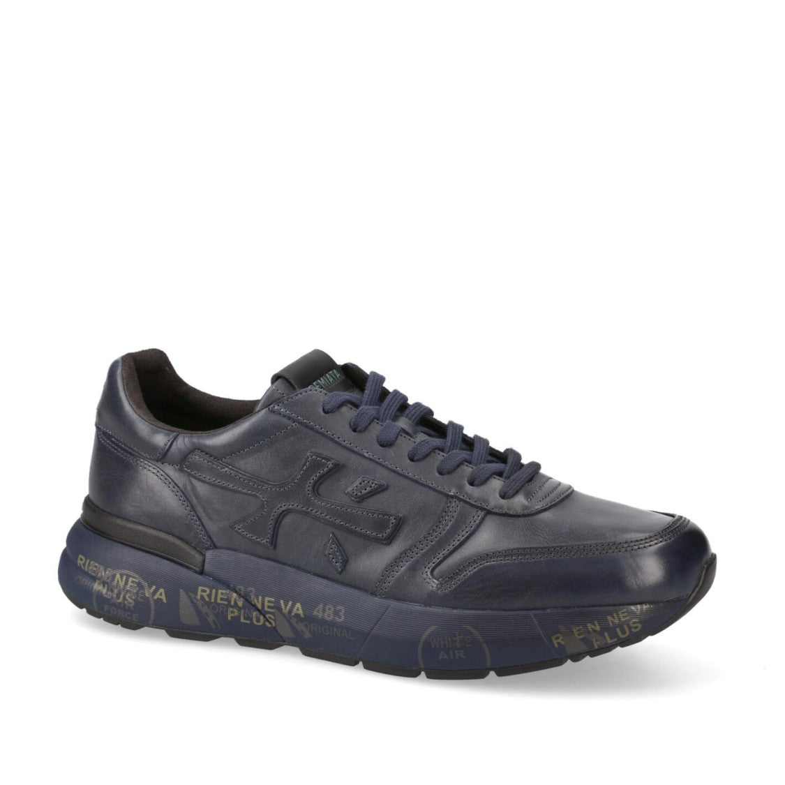 Premiata Mick Sneakers In Faded Blue Leather