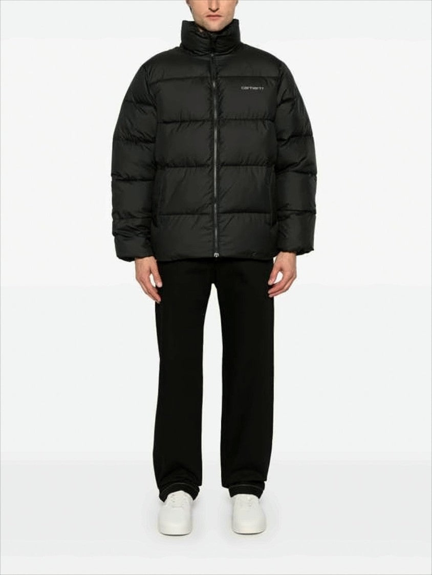 Carhartt Wip High Collar Black Puffer Jacket