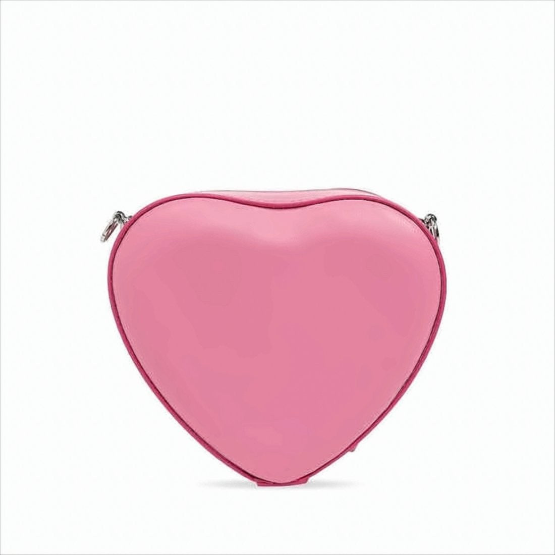 Vivienne Westwood Heart-Shaped Nappa Leather Shoulder Bag With Zip Closure