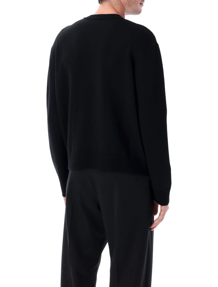 Casablanca Character Intarsia Crew Sweater