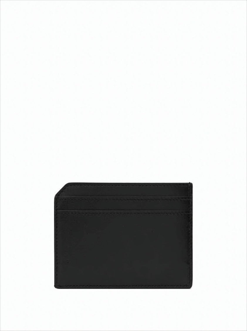 Saint Laurent Calf Leather Card Wallet With Minimalist Design
