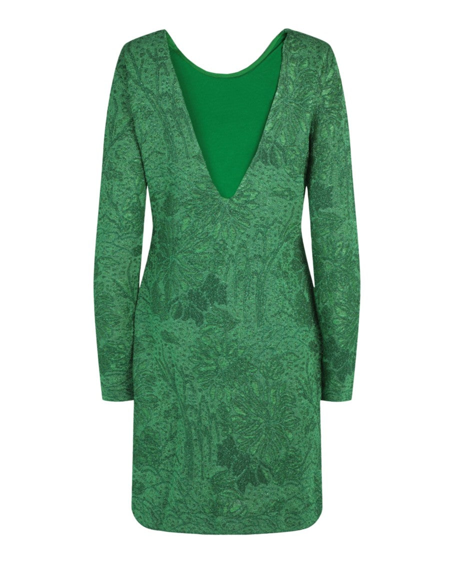 Givenchy Floral-Jacquard Lurex Mini Dress