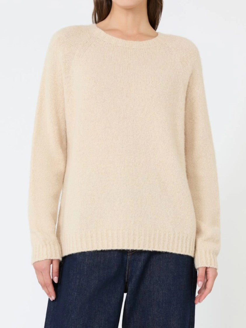 Weekend Relaxed-Fit Knit Sweater With Ribbed Details