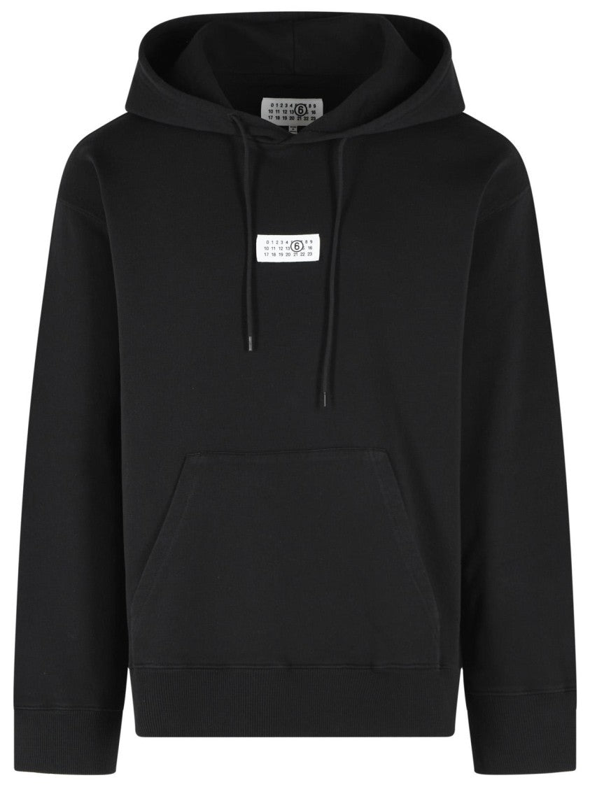 Mm6 By Maison Margiela Black Cotton Sweatshirt