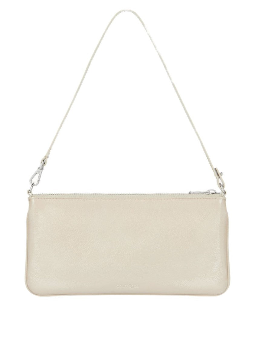 Courrèges Rectangular Handbag With Minimalist Design And Detachable Strap