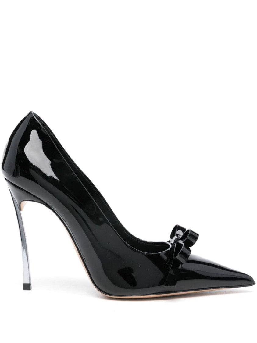 Casadei Black Pointed Toe Stiletto Pumps
