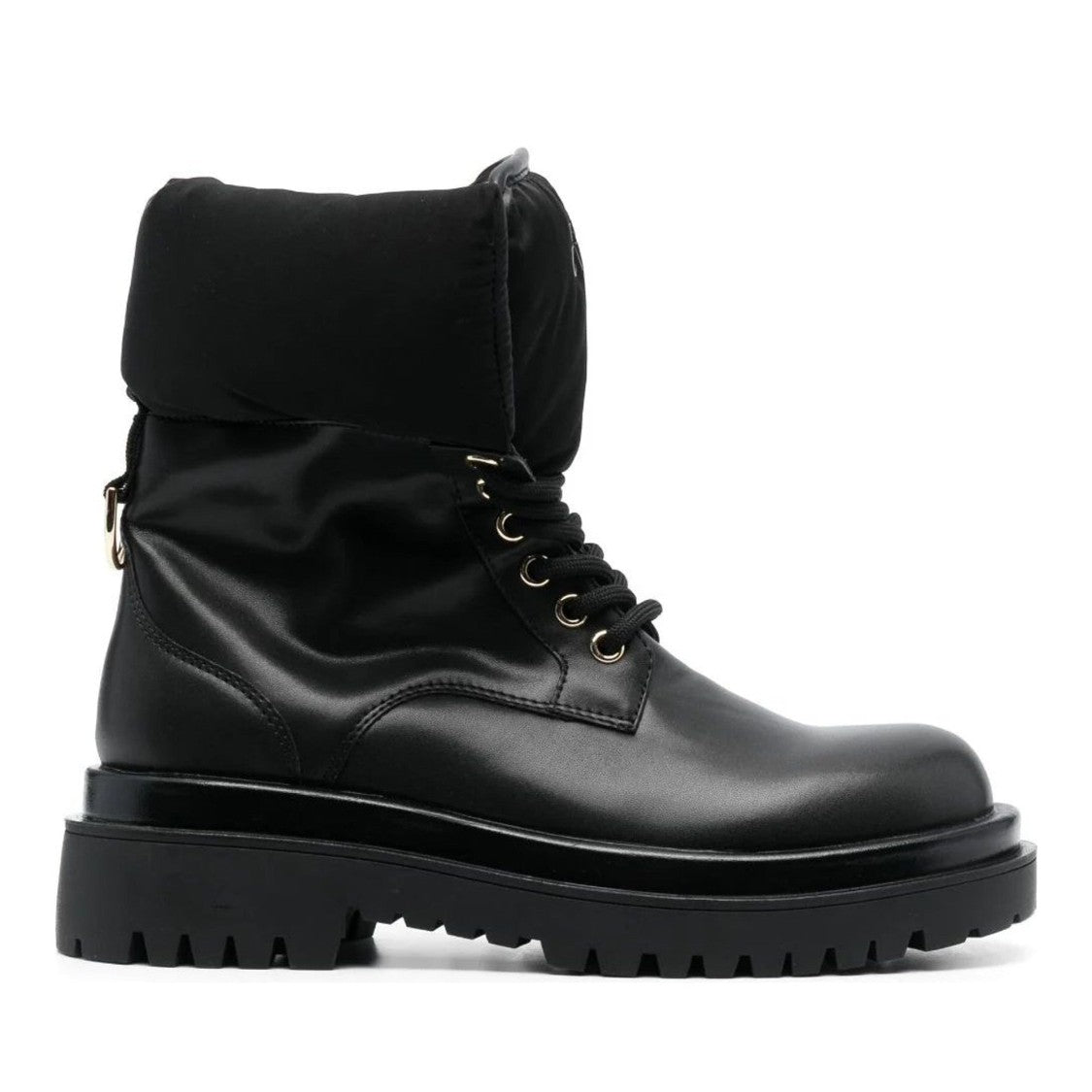 Versace Jeans Couture Black Drew Polyurethane Luxe Boots