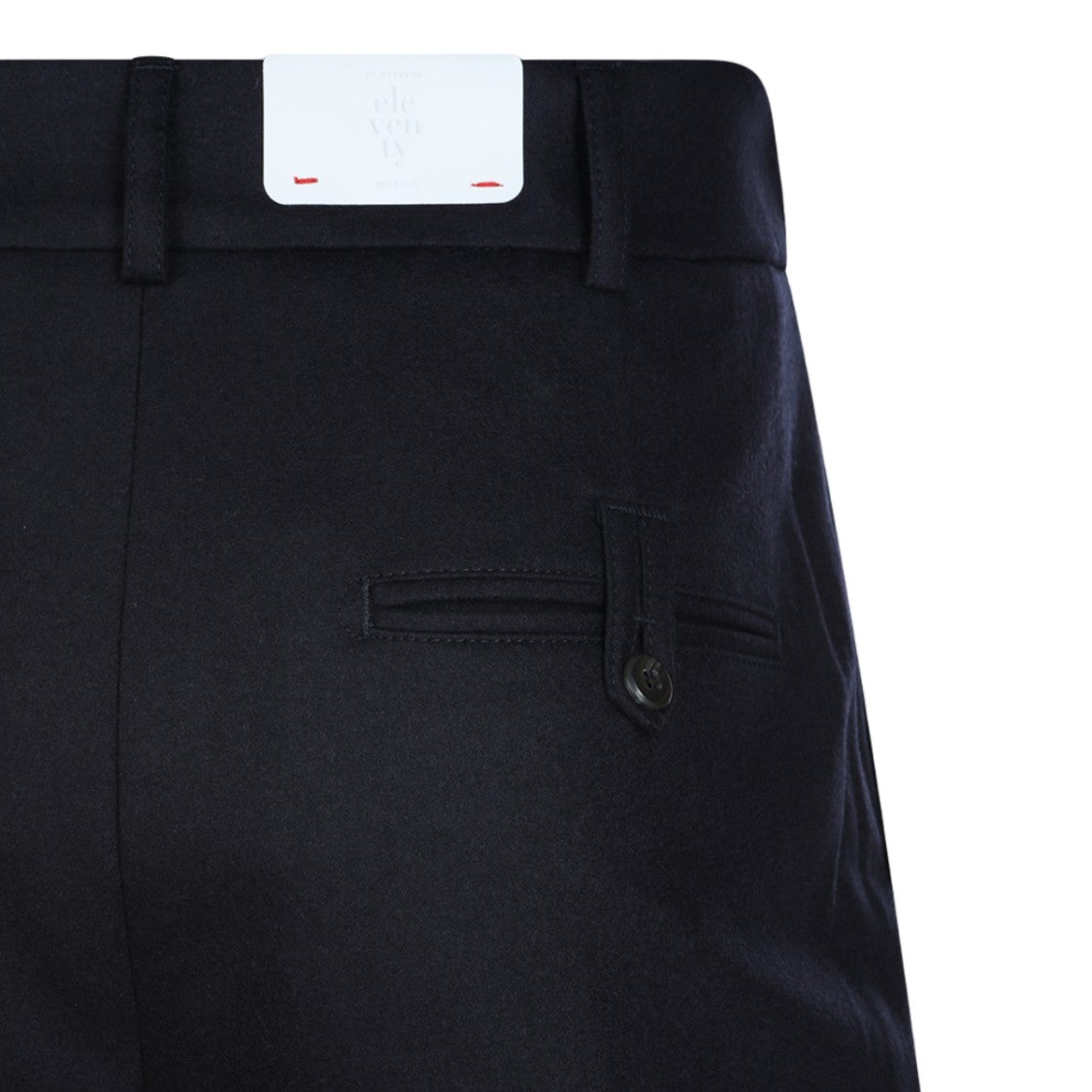 Eleventy Tailored Black Trousers With Button-Closure And Refined Design