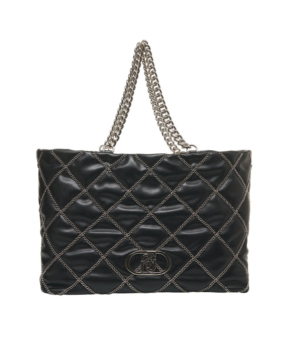 Liu Jo Lapuffy' Shopper With Chain Detail