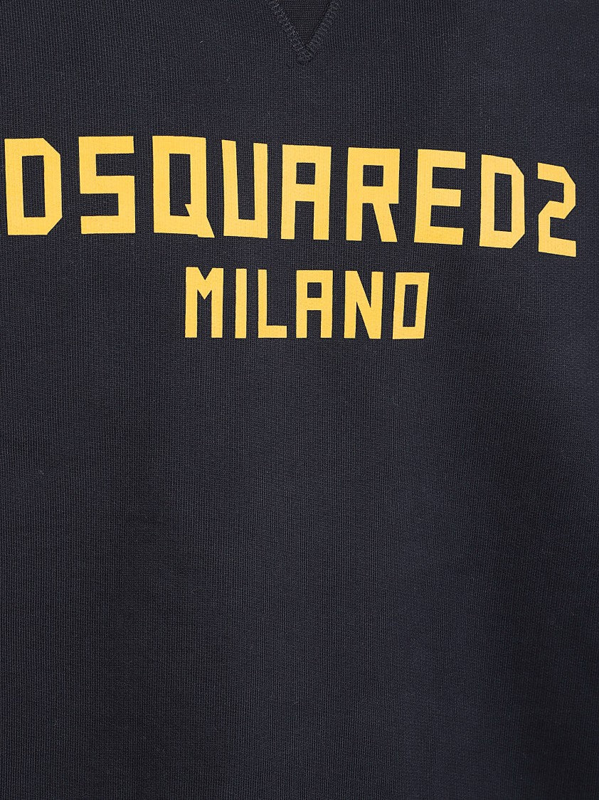 Dsquared2 Navy Cotton Milano Cool Sweatshirt