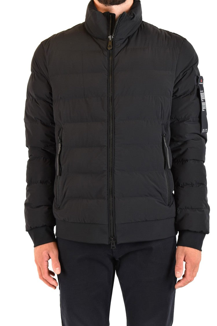 Peuterey Black Nylon Quilted Down Jacket