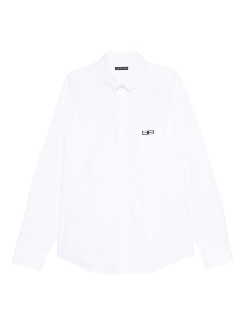 Balenciaga Large-Fit Cotton Shirt With Classic Button-Down Design