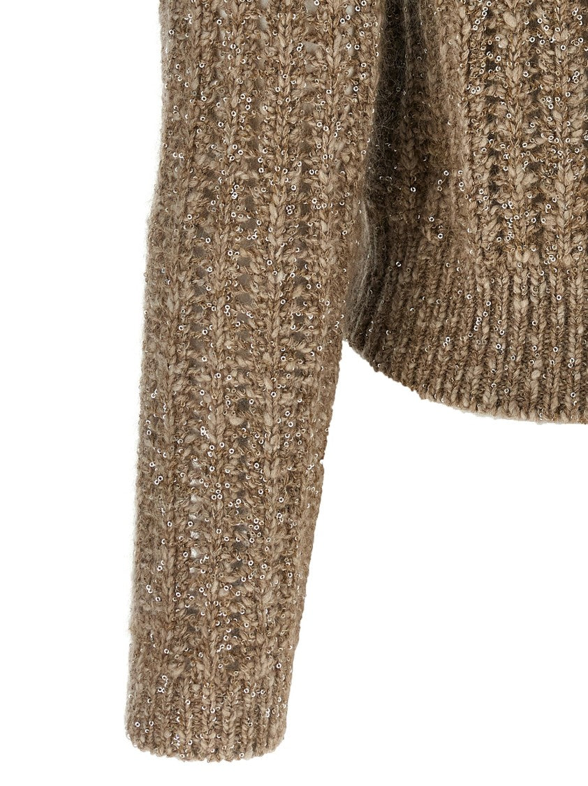 Brunello Cucinelli Rustic Dazzling Net' Sweater
