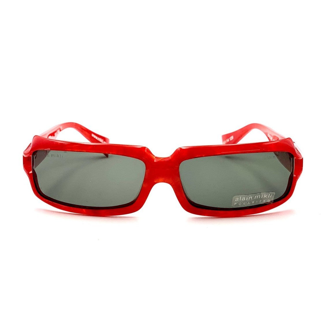 Alain Mikli Red A0488 Acetate Rectangular Sunglasses