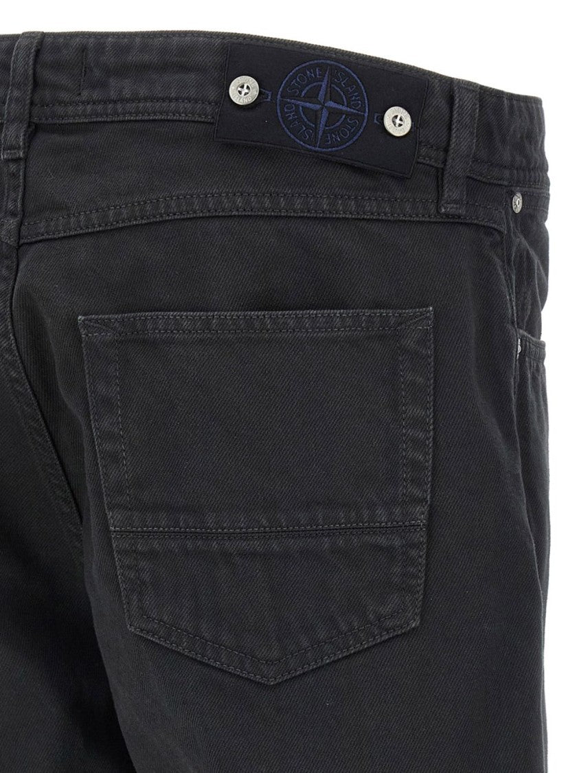Stone Island Classic Straight-Leg Cotton Trousers