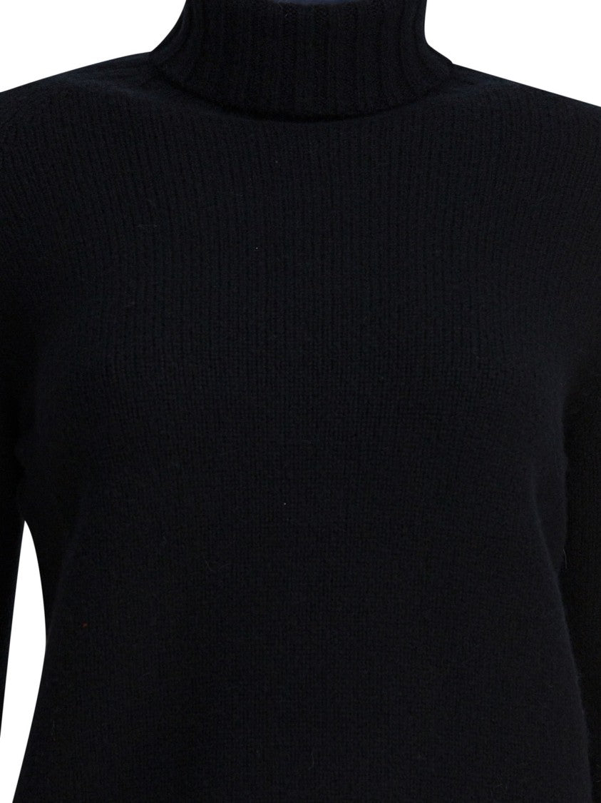 Drumohr Turtleneck Cashmere Knitwear With Ribbed Details