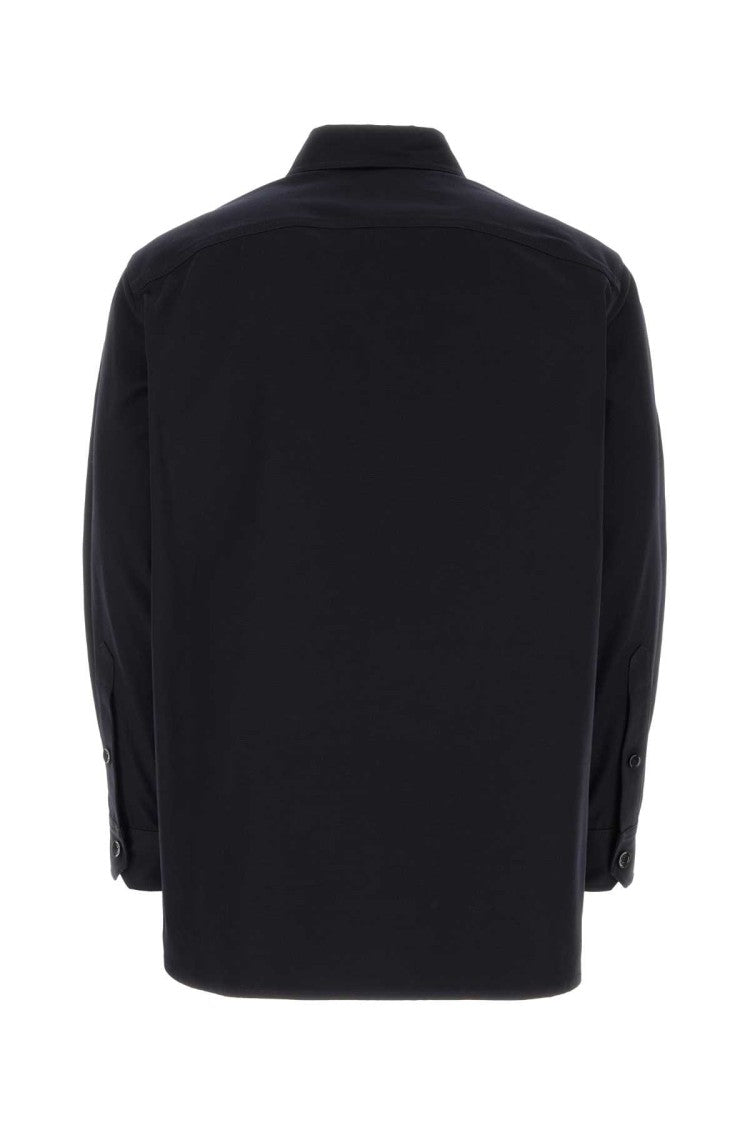 Valentino Garavani Midnight Blue Stretch Cotton Shirt