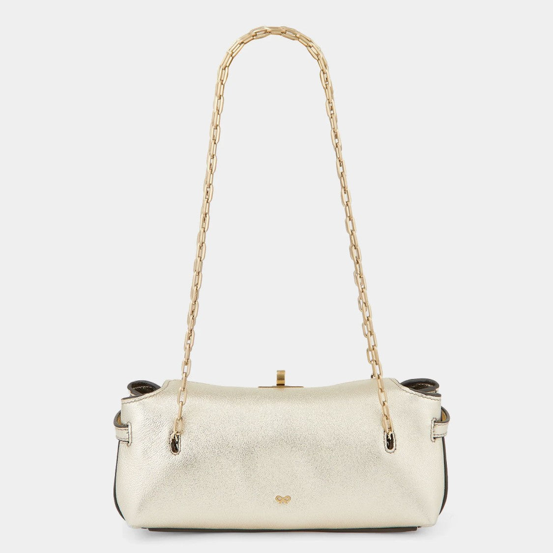 Anya Hindmarch Mini Waverley Evening Bag In Metallic Nappa Leather