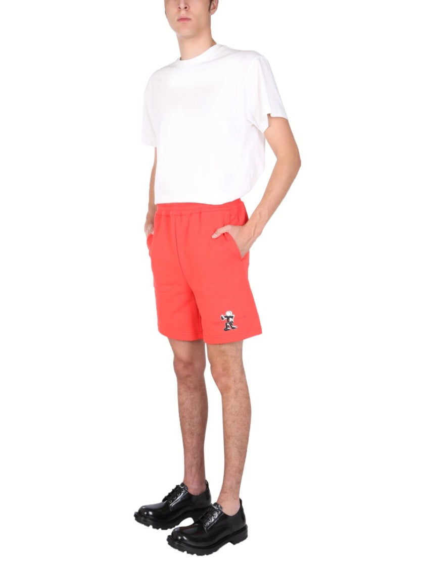 Helmut Lang Figure Cotton Bermuda Shorts