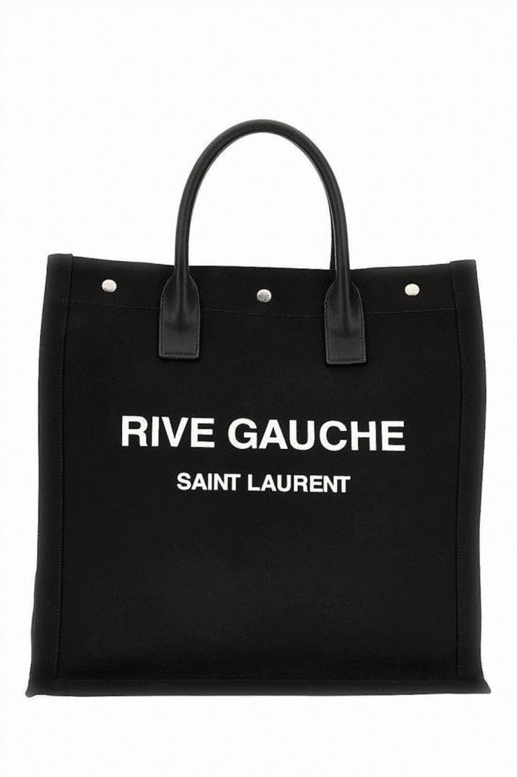 Saint Laurent Structured Tote Bag With Bold Text Details