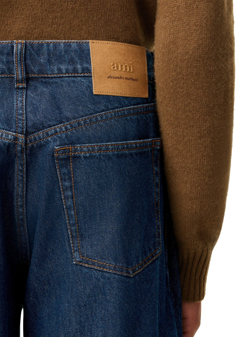 Ami Large Fit Denim Jeans
