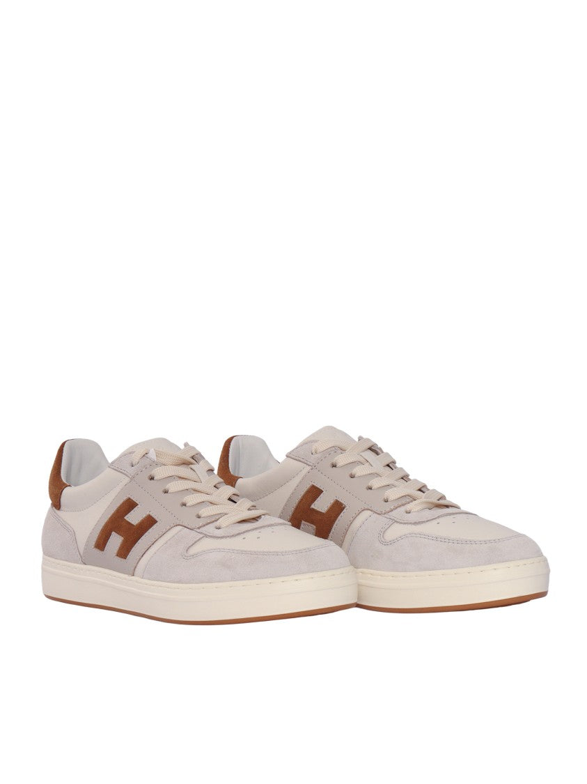 Hogan H668 Suede Contrast Logo Sneakers