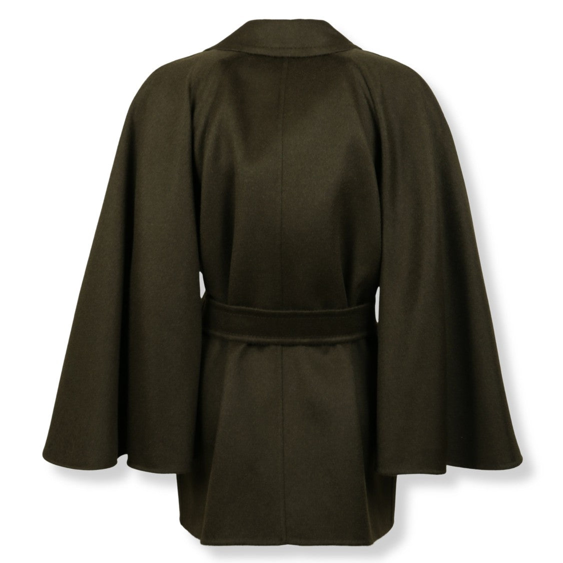 Max Mara Short Wrap Coat With Oversized Silhouette