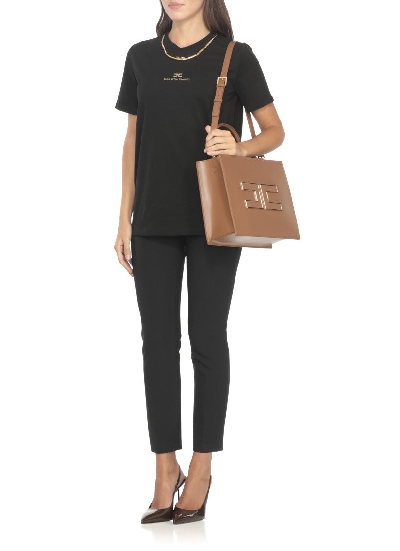 Elisabetta Franchi Structured Shoulder Bag