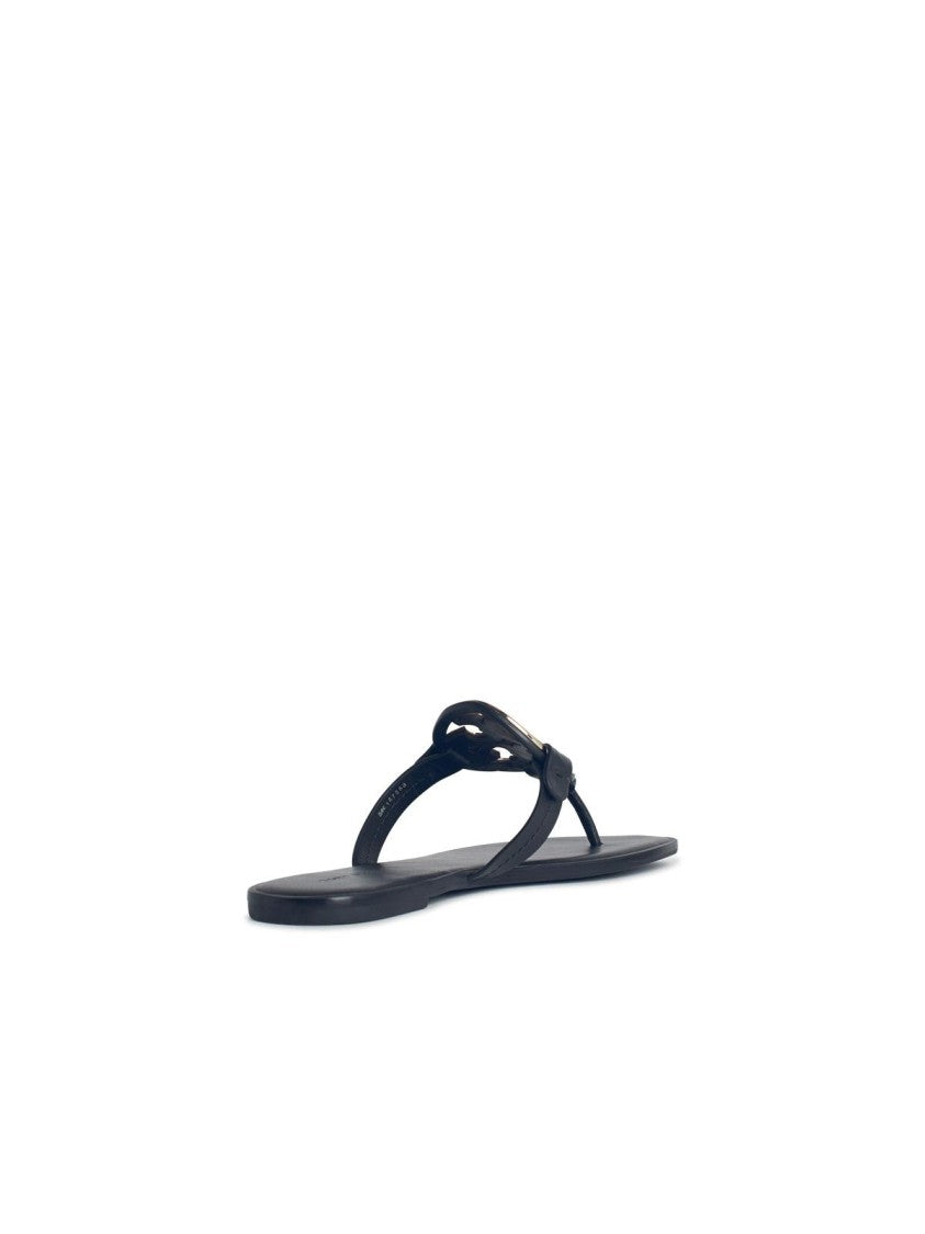 Tory Burch 'Miller' Sandals With 'Pavé' In Black Leather