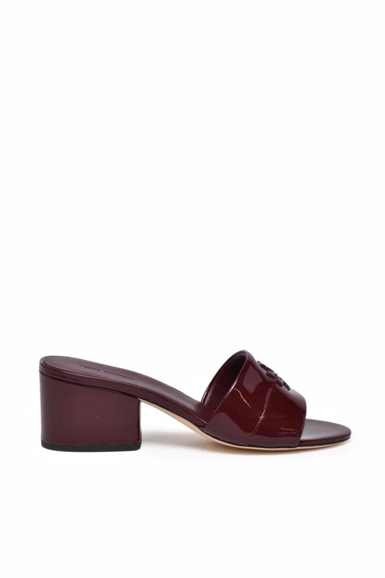 Tory Burch Patent Mules - Red