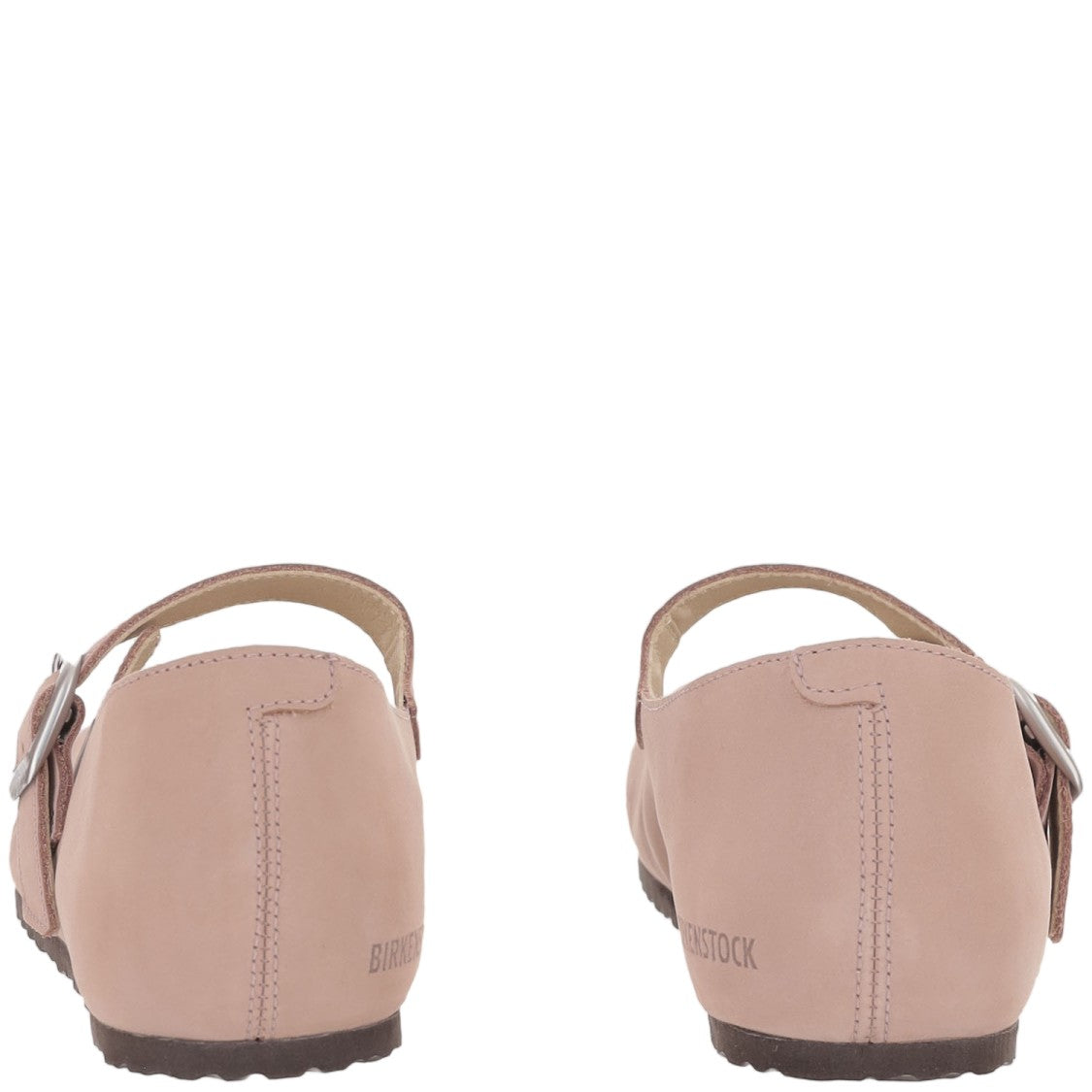 Birkenstock Santa Clarita Pink Nubuck Leather Slip-On Flats
