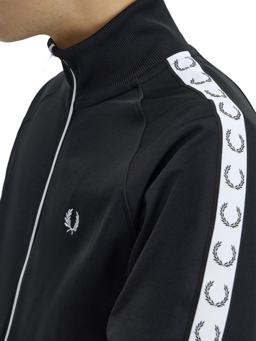 Fred Perry Felpa High Collar Zip-Through Knit