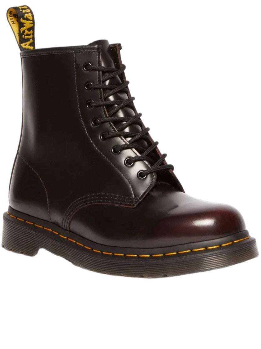 Dr. Martens 1460 Polished Leather Yellow-Stitch Boots