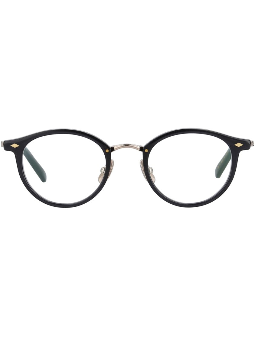 Yellows Plus Cat-Eye Black Optical Frames With Gold Accents