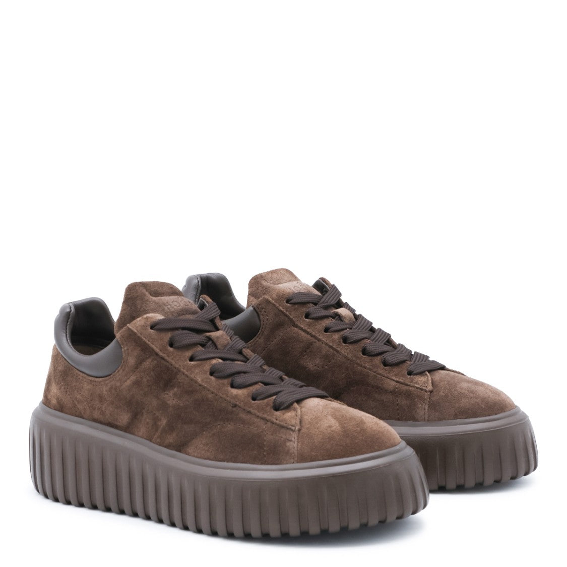 Hogan Chunky Platform Sneakers With Suede Upper