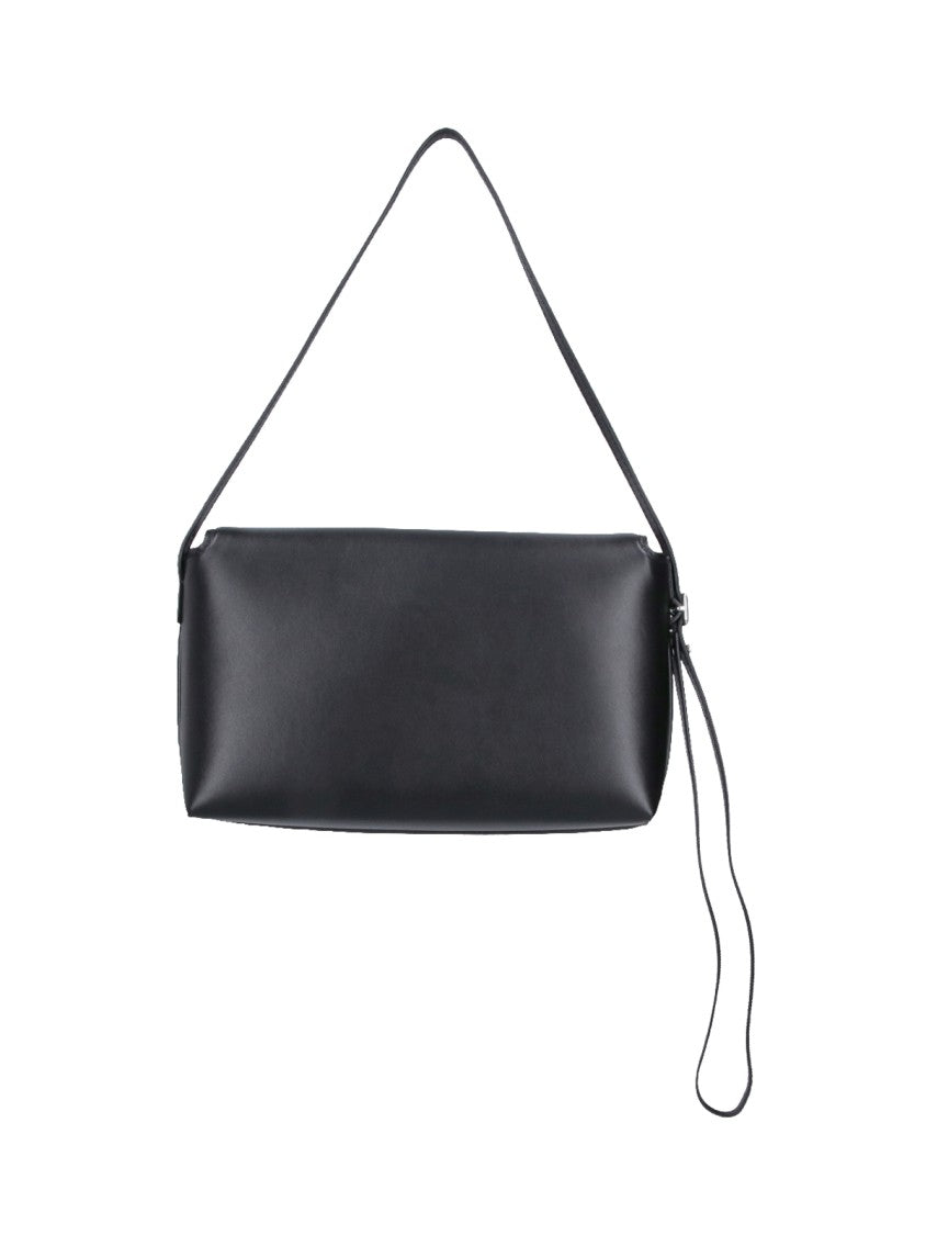 Courrèges Black Icotype Flap Shoulder Bag
