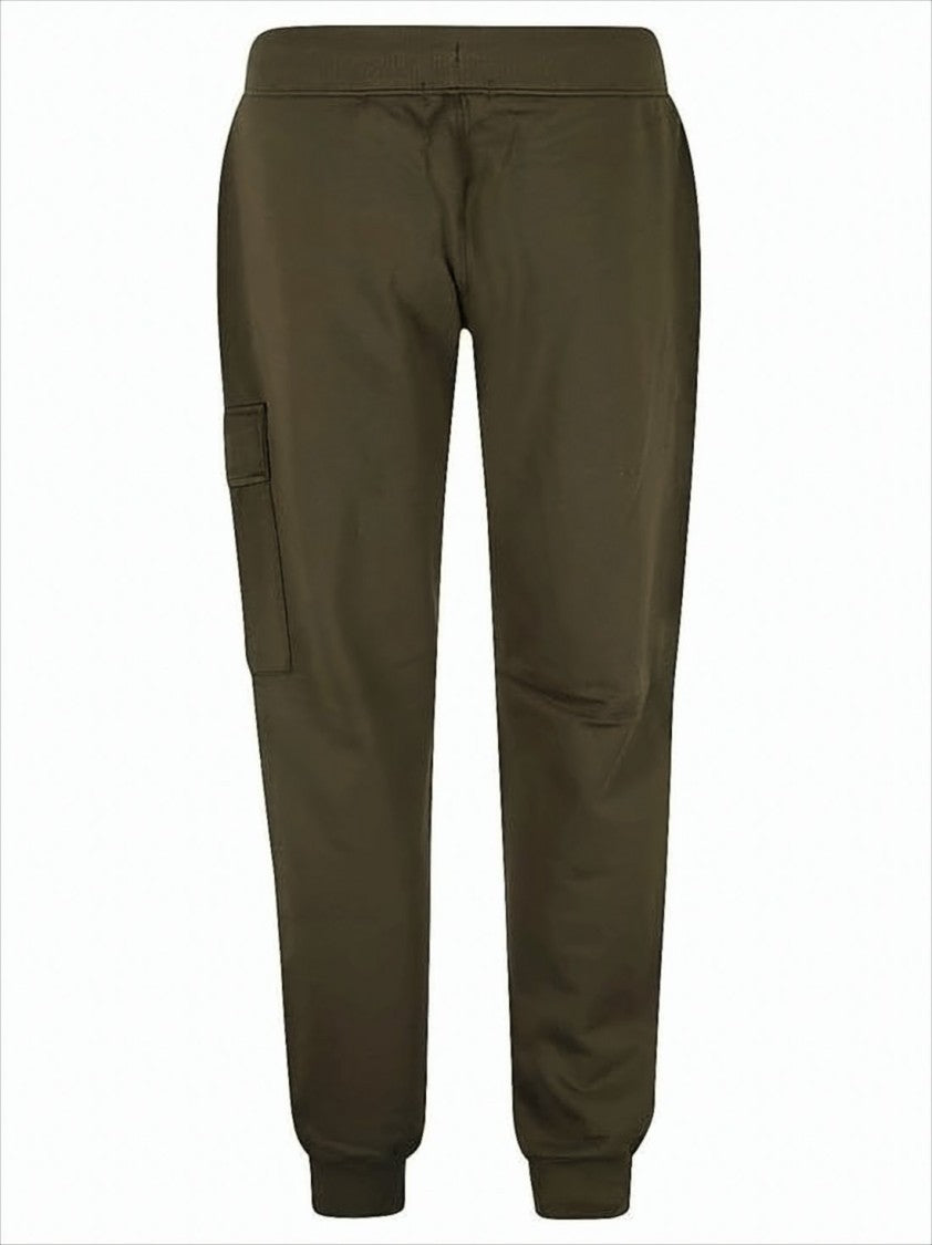 C.P. Company Relaxed Fit Brown Jogger Pants With Cargo Pocket Detail