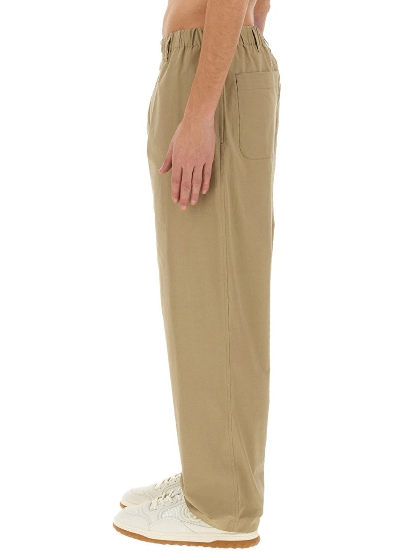Gucci Classic Regular Fit Cotton Poplin Pants