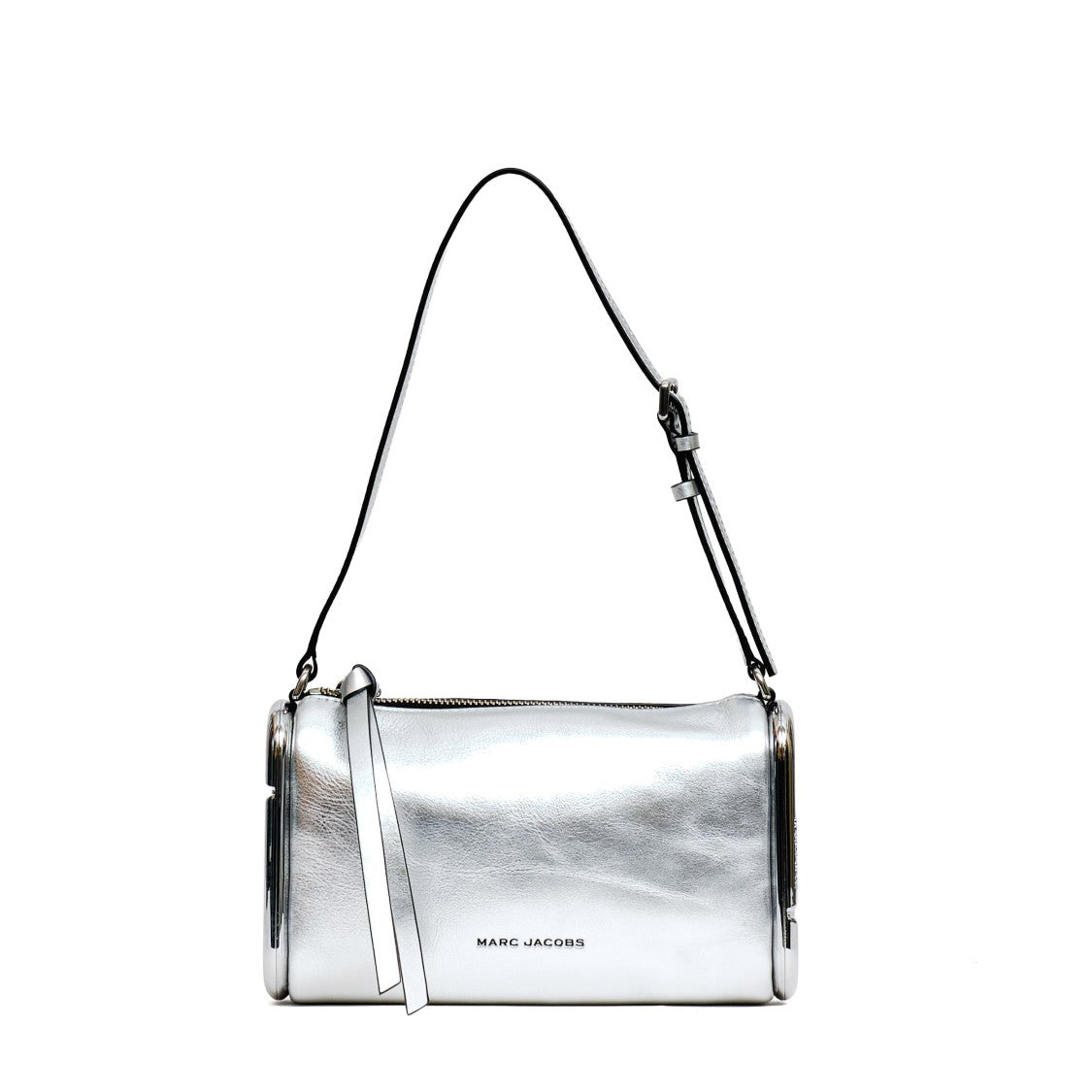 Marc Jacobs Metallic Leather Shoulder Bag With Adjustable Strap